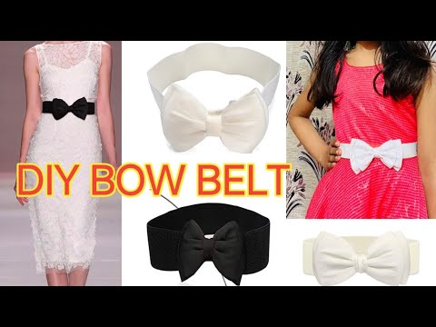 black fabric belt for dress