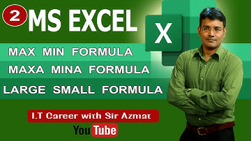 Excel Formulas Short & Smart – MAX, MIN, MAXA, MINA, LARGE, SMALL