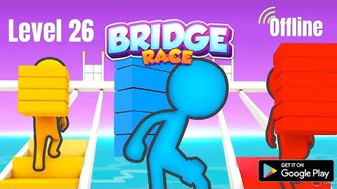 Bridge Race Offline Gameplay P-26Tutorial (iOS, Android) Free