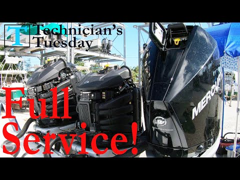 Mercury V8 Outboard Service | 100 Hour | Water Pump