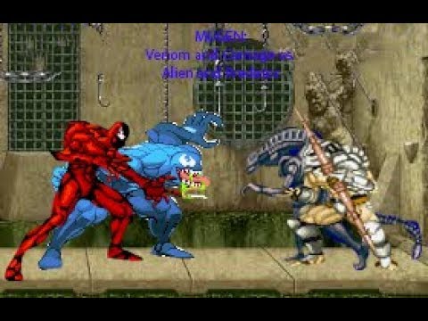 MUGEN - Venom and Carnage vs. Alien and Predator - YouTube