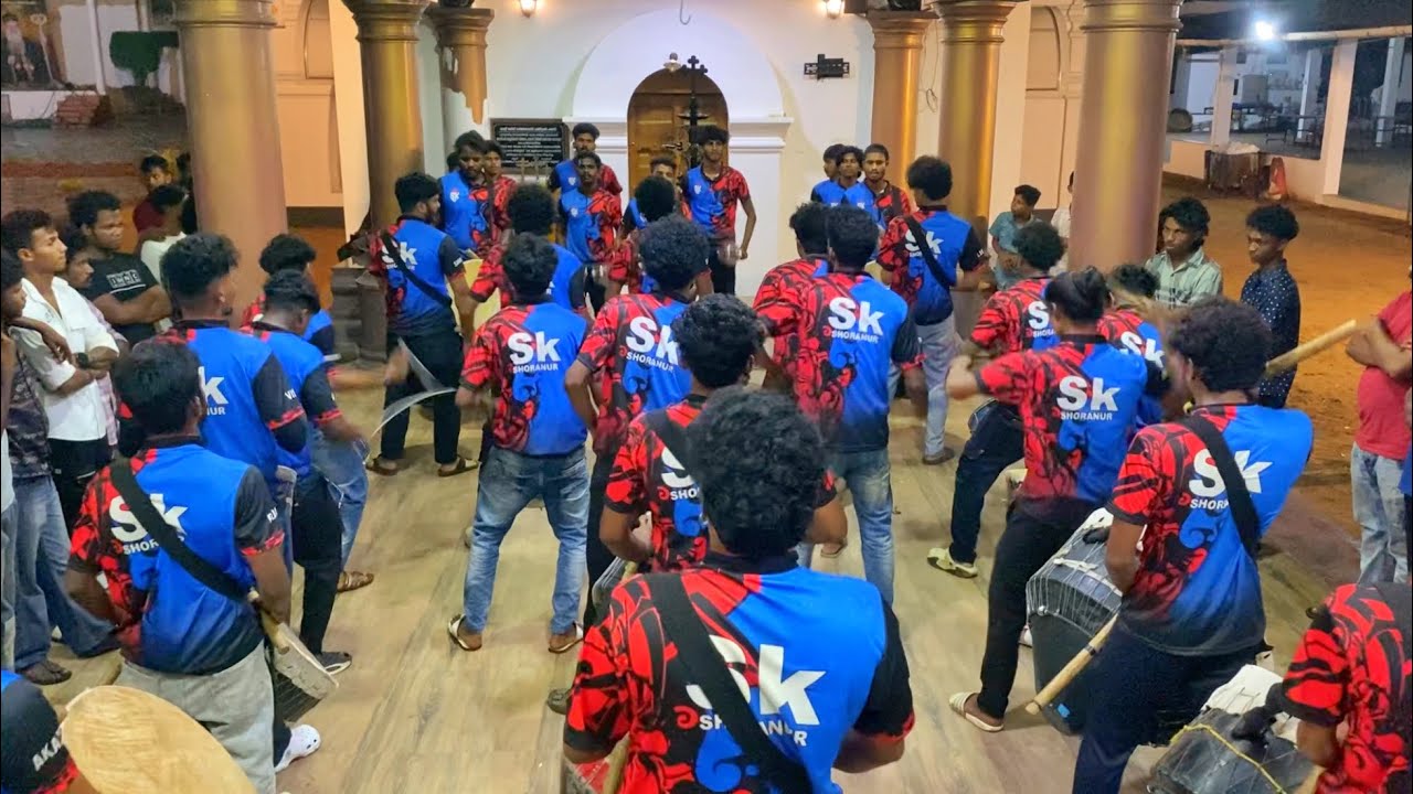    SK Thambolam Shoranur Energetic  Performance  Pazhanji Cathedral Pazhanji 2023