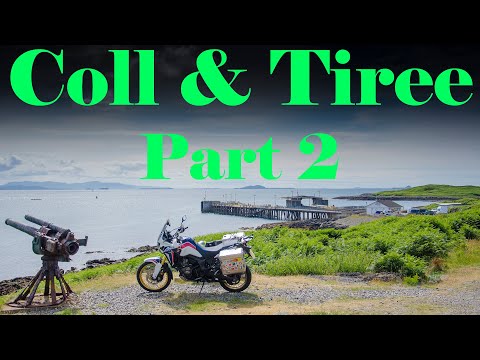 Motorcycle Camping on the tiny Scottish islands of Tiree and Coll. Africa Twin Scotland trip.