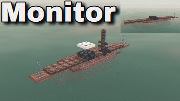 USS Monitor (Monitor) | Minecraft Tutorial | 1:5 Scale