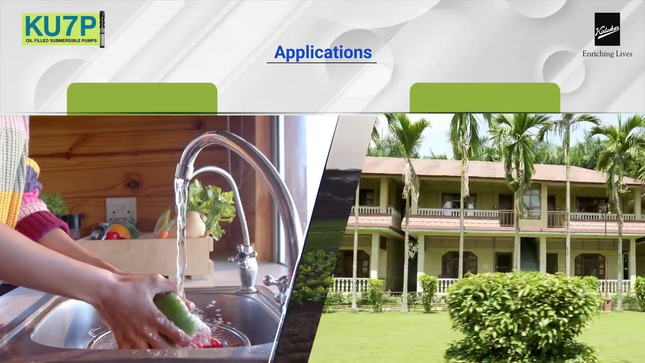 Introducing "KU7P" Oil filled Borewell Submersible Pumps