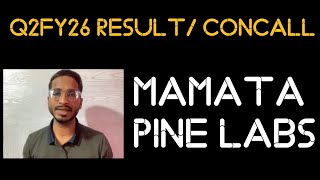 Q2FY26 Result and Concall Breakdown !! Mamata Machinery || Pine Labs ||
