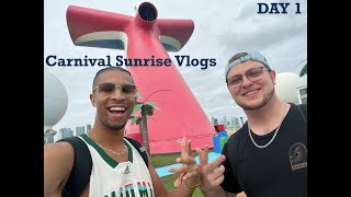Carnival Sunrise Vlogs (Day 1) Embarkation Day