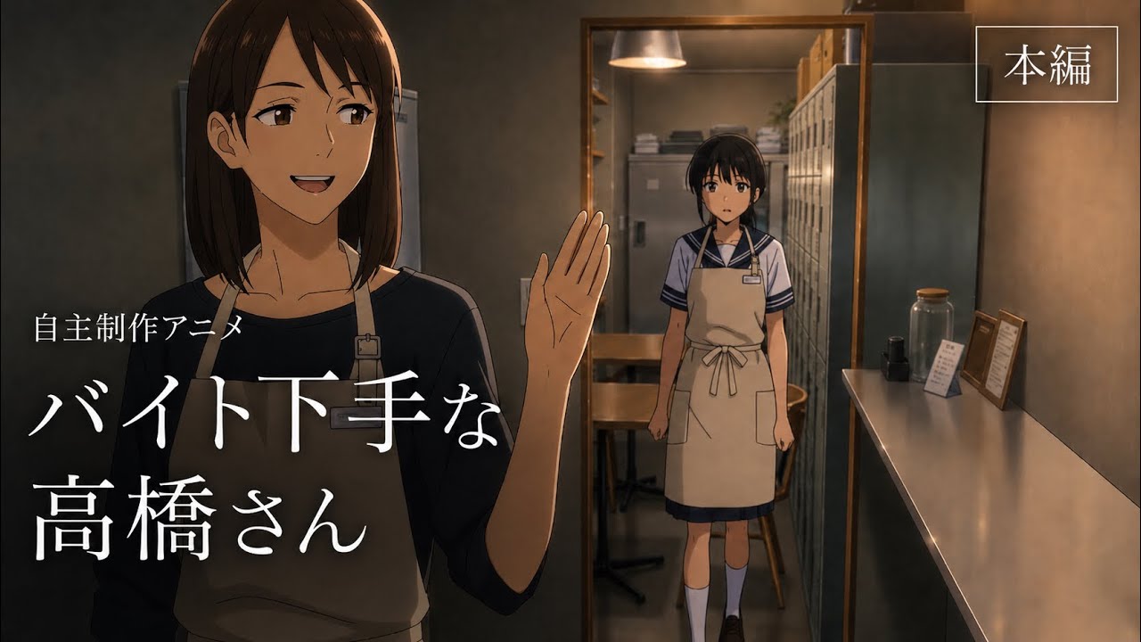 【自主制作アニメ】バイト下手な高橋さん【アニメ】