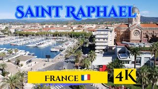 Saint Raphael, France 🇫🇷 Provence-Alpes-Côte d'Azur. Saint-Raphaël. Сен-Рафаэль, Лазурный берег 4K