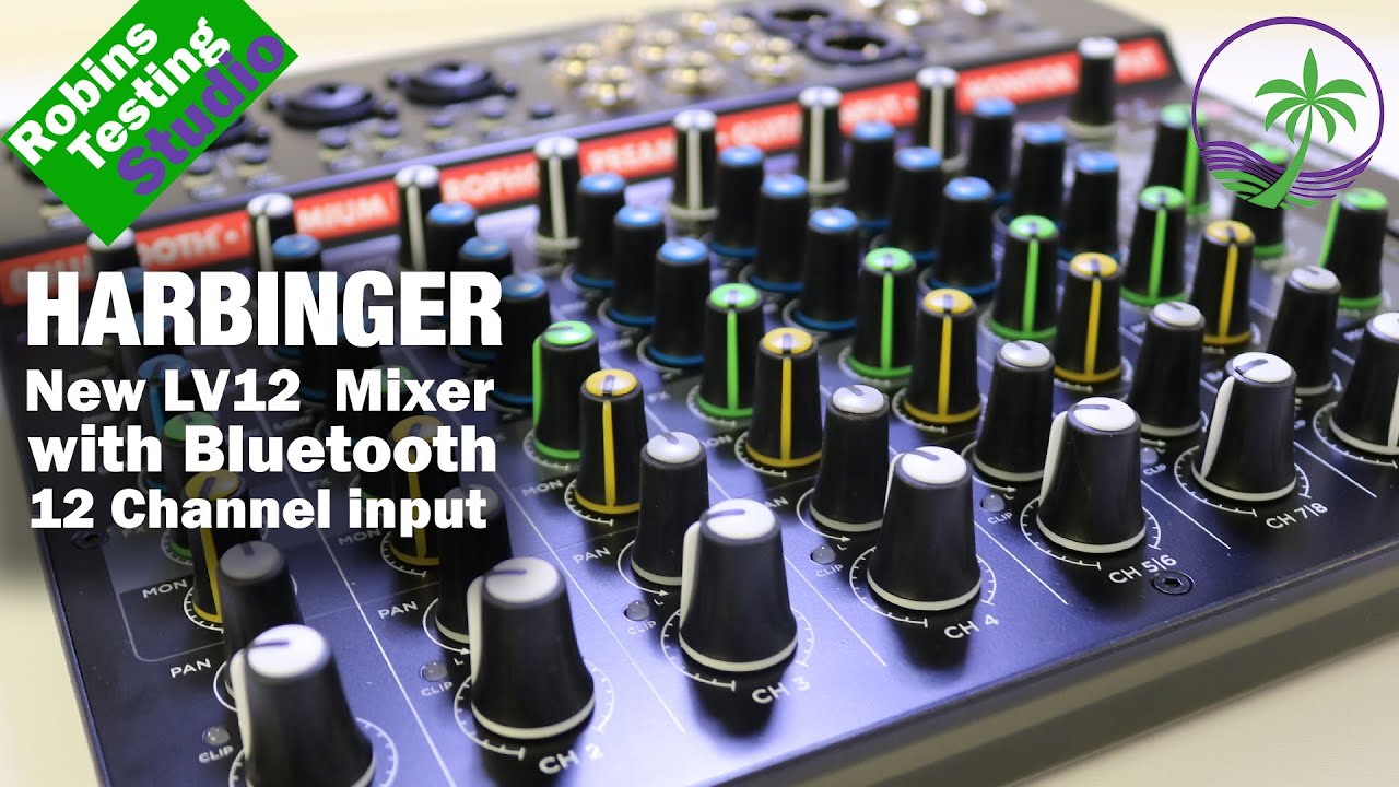 Features & Benefits of the Harbinger LV12 12-Channel Analog Mixer with  Bluetooth & FX 