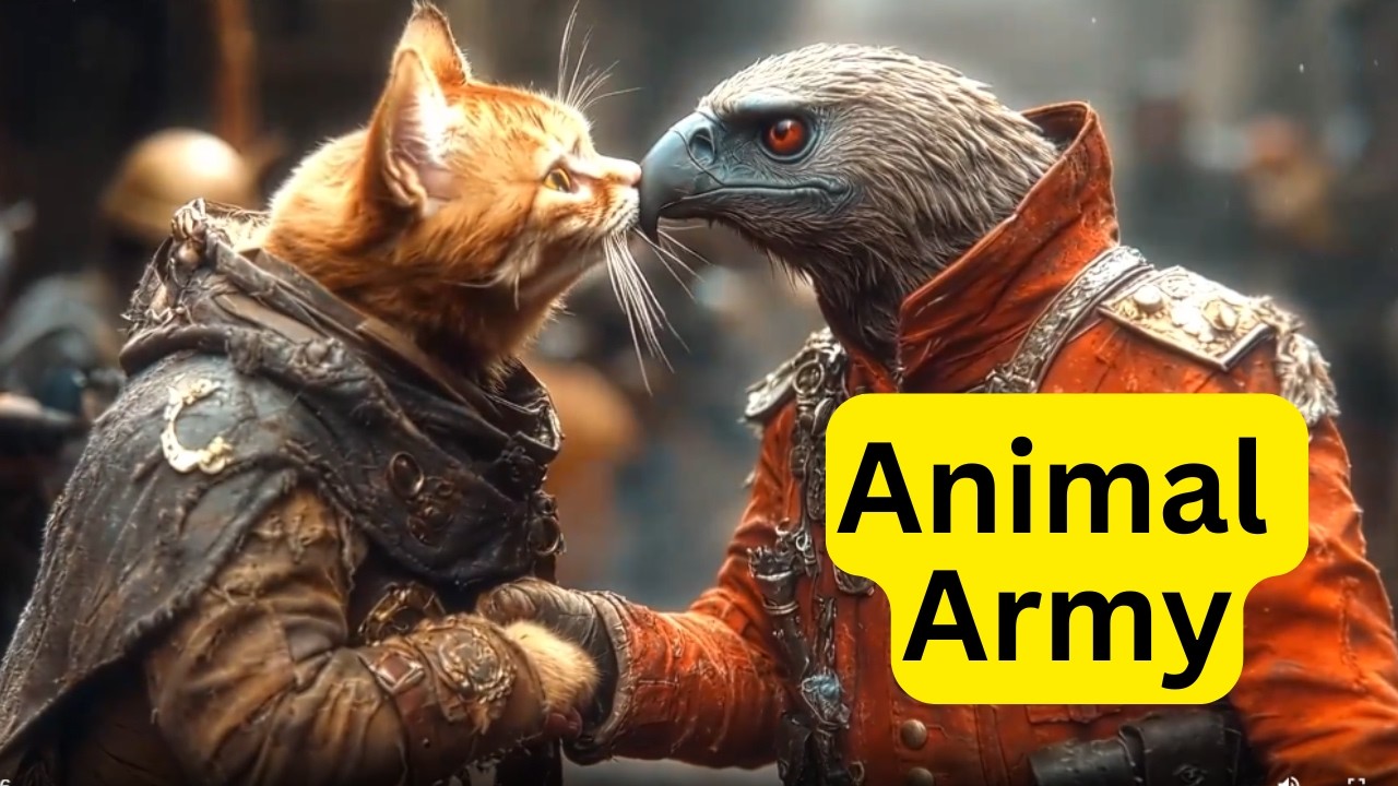 Animal Army #ai #artificialintelligence #creativeai #aicartoons #aivideo #cartoon #art #aiart #cat