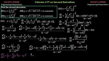 Calculus 3.77 on Second Derivatives