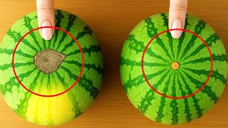 Just Look At These Points To Pick Fresh, Juicy Watermelons!|Great Tips