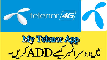 Add 2nd number in my telenor app || How to add second number in my telenor app  || My Telenor App