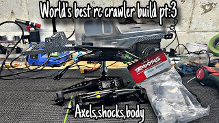 World's Best Rc Crawler Build Series pt.3 Axels,Shocks,Body