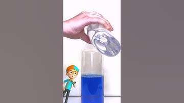 Magic bottle experiment ! #blippi #shorts #DIY #experiment #science #learning