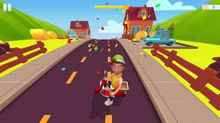 Playing Paper Boy Race: Running Game! - raw gameplay screenshot 4