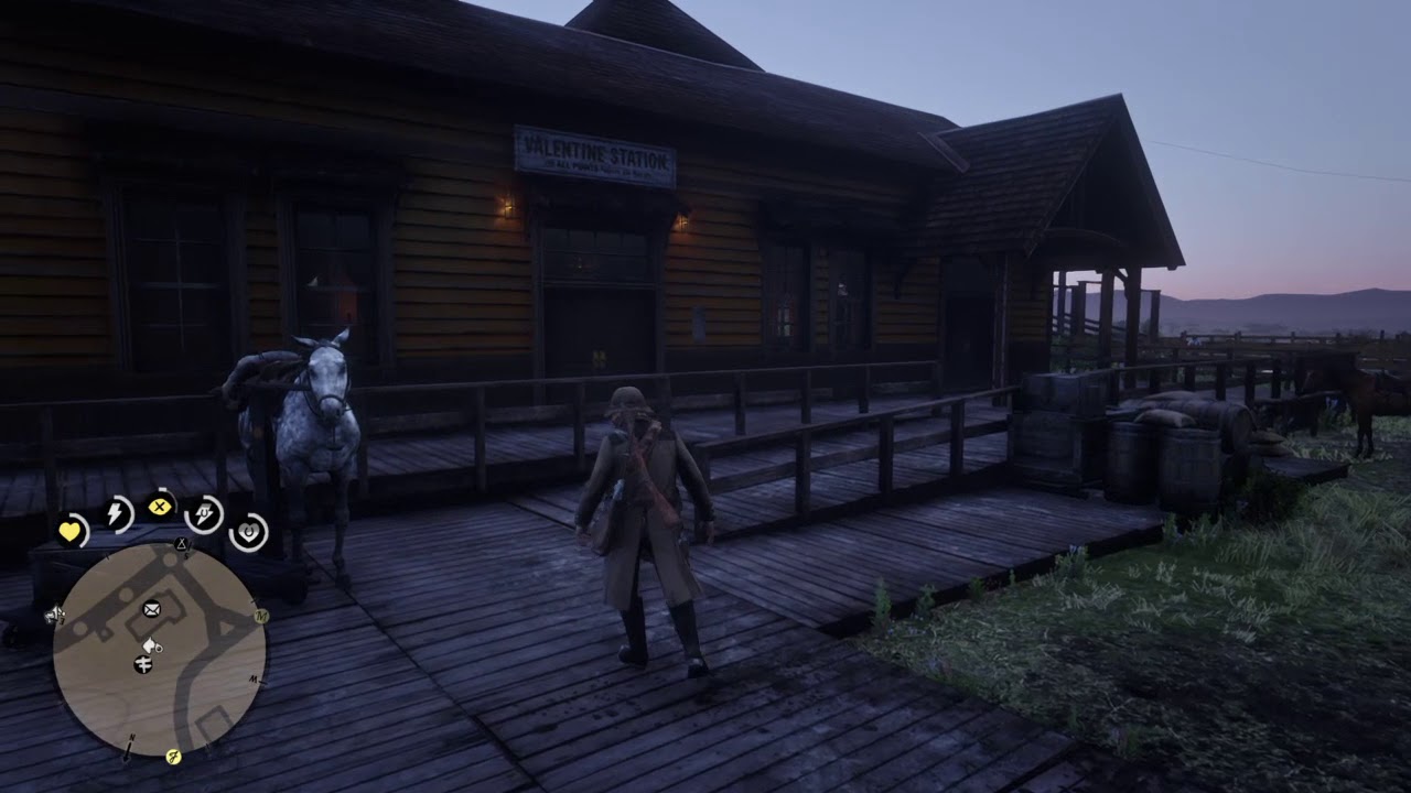Red Dead Redemption 2 stuck horse at valentine station YouTube