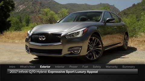 2017 INFINITI Q70 Hybrid Test Drive