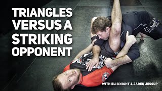 Triangle Chokes Against Striking Opponent from Guard