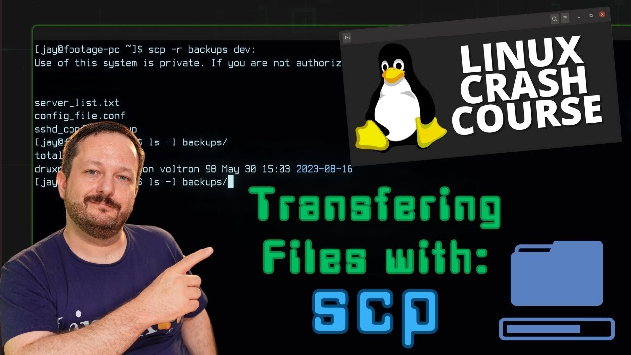 Transferring files with the scp Command Linux Crash Course Series