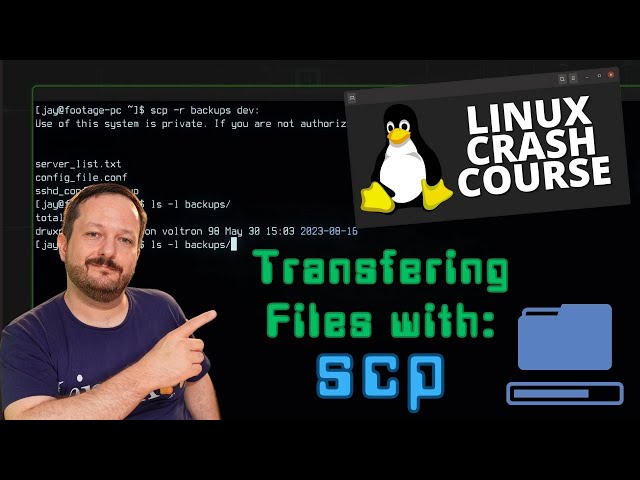 Transferring files with the scp Command (Linux Crash Course Series) class=