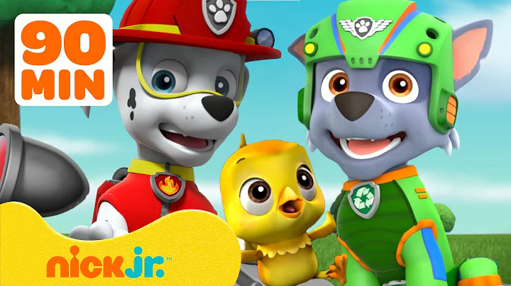 PAW Patrol Baby Animals Rescues & Adventures! w/ Marshall and Rocky #5 🐤 90 Minutes | Nick Jr.