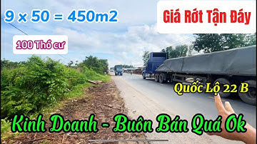 ( Đã Bán )| Siêu Phẩm Đất Mặt Tiền QL22B – Gần Chợ Trung Tâm,💥 Tiện Mở Cửa Hàng Ngay