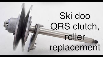 Skidoo QRS secondary roller replacement