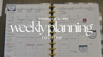 Weekly Planning Routine in my Schedule and To Do Planner #lifeorganization  #weeklyplanning
