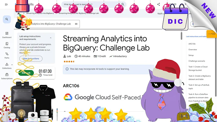 Streaming Analytics into BigQuery: Challenge Lab  #2025 | #ARC106 |#qwiklabs |#Solution