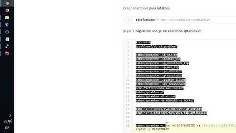 Configuracion de IPTables