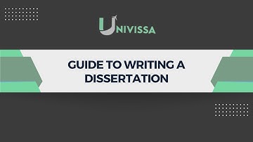 GUIDE TO WRITING A DISSERTATION - What to do and what not to do