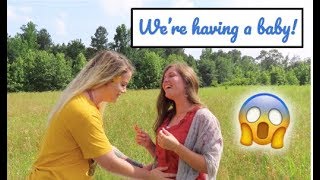 TELLING FRIENDS AND FAMILY WE'RE HAVING A BABY!