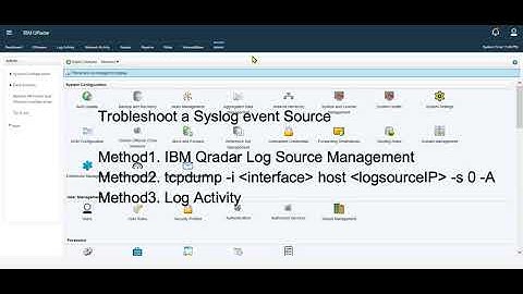 Troubleshoot | Verify a Qradar Syslog event source