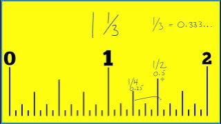 How to Find 1 and 1/3 Inches on a Ruler or Tape Measure