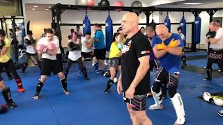 Kickboxing for MMA: Core twist drill with Bas Rutten. & Duane Ludwig at PGA seminar
