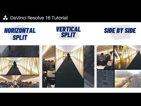 master the basics of creating split screen effect in davinci resolve 16