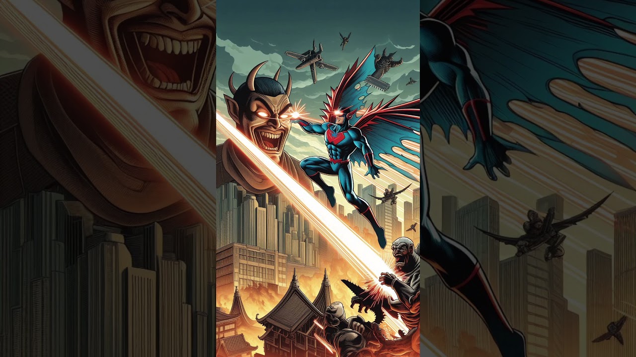 Superhero vs. Chainsaw Demon: Epic Battle! 