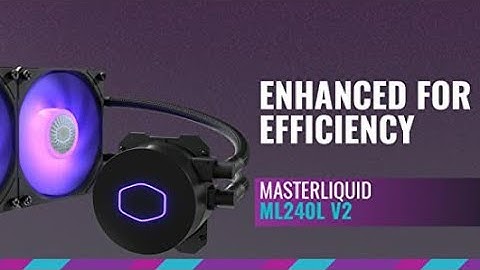 Cooler Master MasterLiquid ML240L RGB V2, Close-Loop AIO CPU Liquid Cooler, 240 Radiator