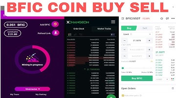 Bfic coin Buy sell live trade bfic mining plan ki withdrawal