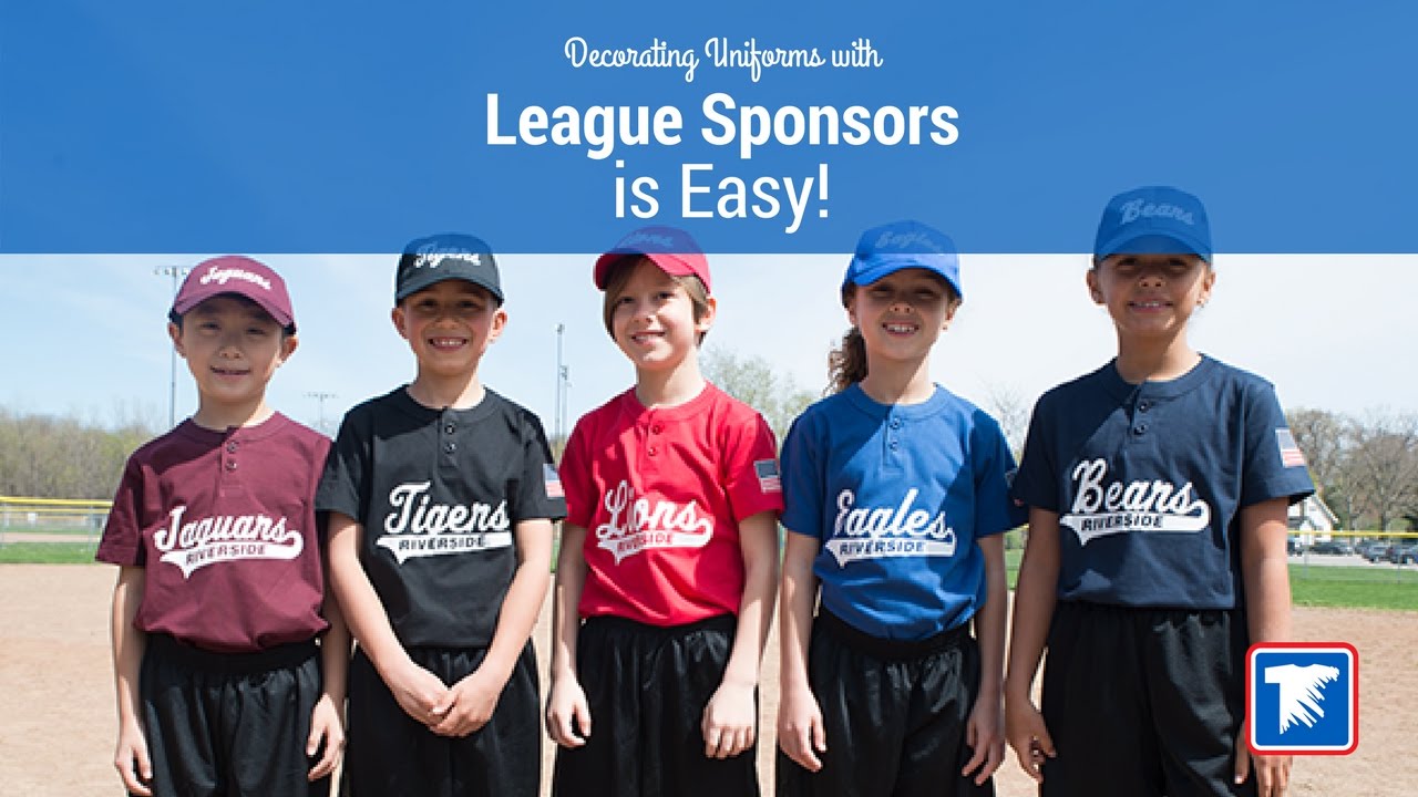 Heat Printing League Designs and Sponsors on Baseball Uniforms YouTube