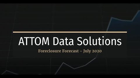 ATTOM Data Solutions Foreclosure Forecast - July 2020