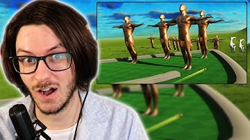 Daxellz Reacts to LetsGameItOut I Made Torturous MiniGolf Courses and Trolled Myself - MiniGolfMaker