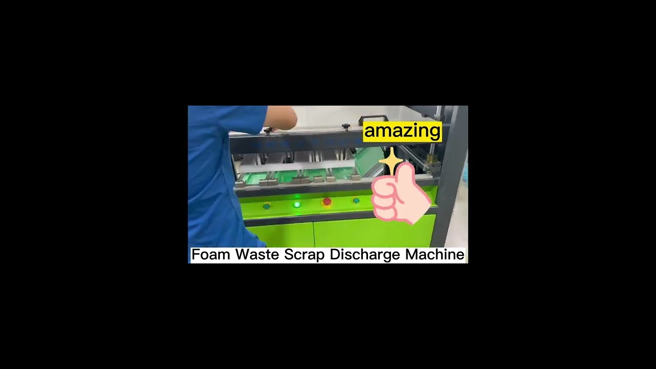 PE EPE XPE IXPE XLPE EVA foam Automatic Foan Waste Scrap Discharge Machine