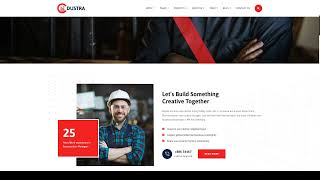 Dustra- Factory Industrial WordPress Theme construction electrician