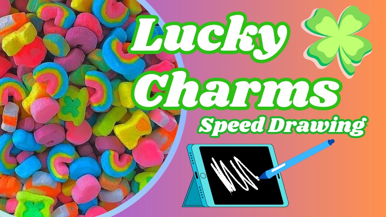 ☘️Digitally Drawing: Lucky Charms!☘️ | SUPER COLORFUL | Ep.11 | #art # ...