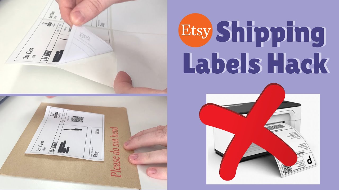 How to print shipping labels at home with printer | Etsy shipping for ...