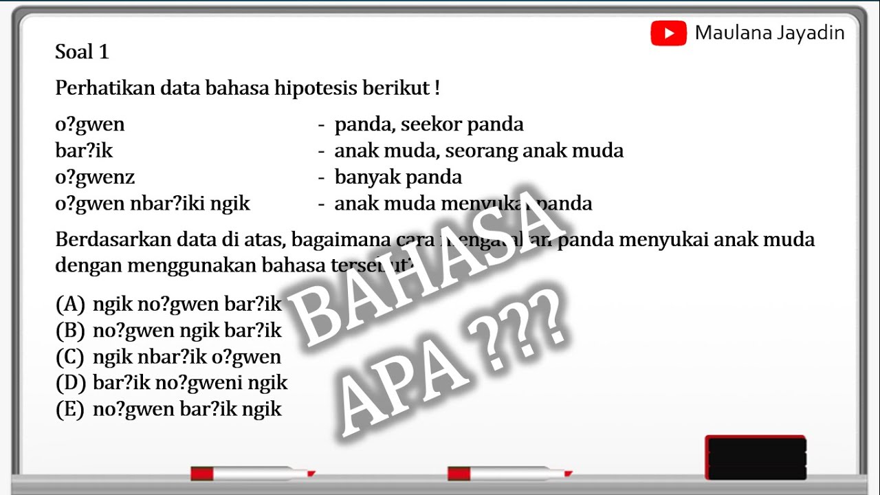 Soal Soal Bahasa Panda Utbk 2019 - SOALNA