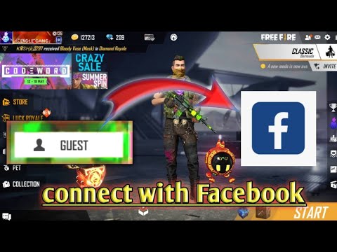 How To Connect Guest Account With Facebook Account In Free Fire Garena Free Fire Youtube